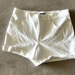 White size 8 express shorts
